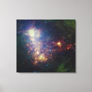 Toile Portrait infrarouge indiquant les étoiles et la