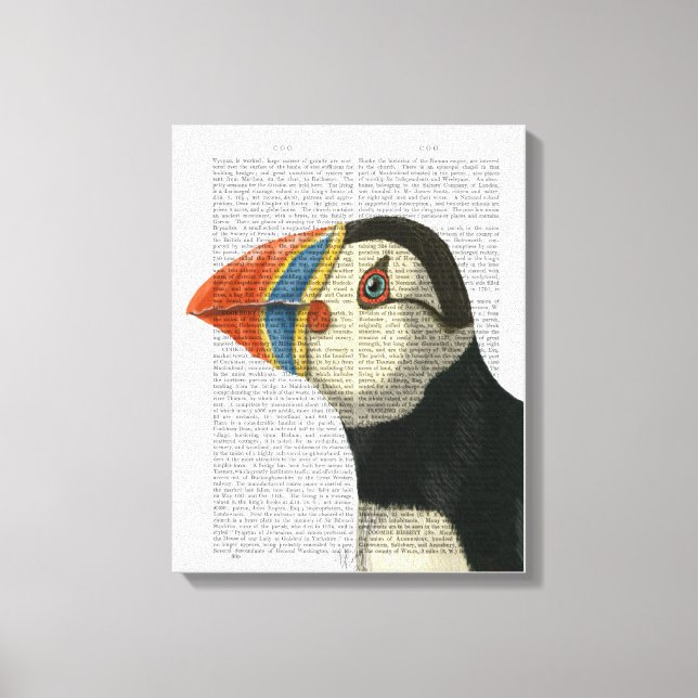 Toile Portrait Puffin (Recto)