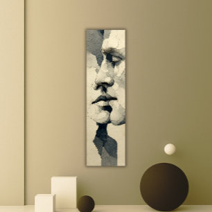 Toile Portrait surréaliste moderne Lien fragmenté