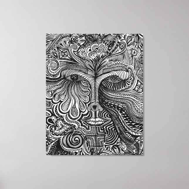 Toile Portrait Trippy (Recto)