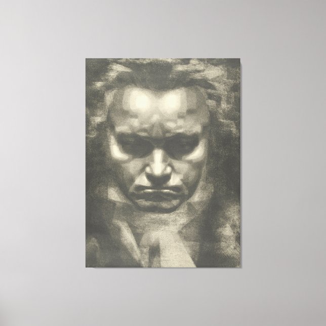 Toile Portrait Van Beethoven (Recto)