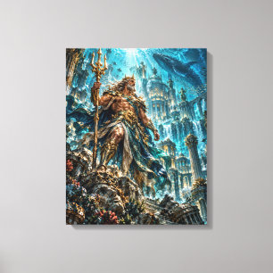 Toile Poséidon – Le Royaume Perdu d'Atlantis