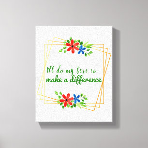 Toile positive bonne vibes citations pour l'acceptation 