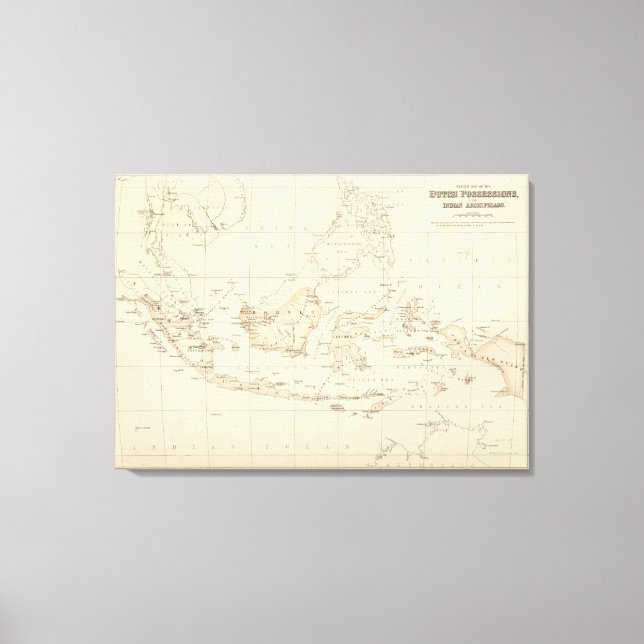 Toile Possessions hollandaises dans l'archipel indien (Recto)