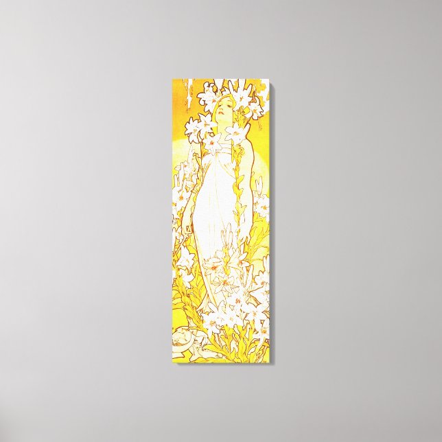 Toile Poster Alphonse Mucha Lily (Recto)