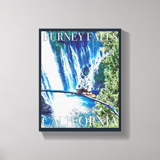 Toile Poster de Burney Falls, CA (Recto)