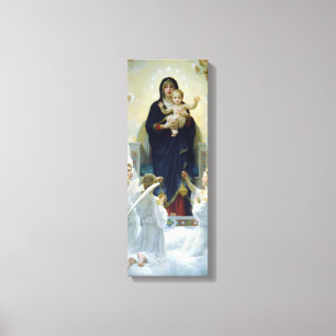 Toile Poster de la Vierge aux anges de Bougeureau