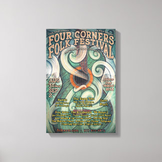 Toile Poster de l'événement Four Corners Folk Festival 2