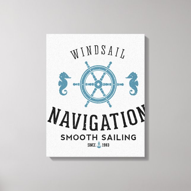 Toile Poster de navigation de voile (Recto)