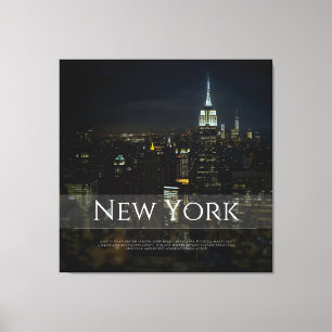 Toile Poster de New York City Skyline - Modern Wall Art