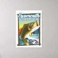 Poster de pêche Eyemouth Berwickshire Scotland.