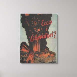 Toile Poster de propagande des libérateurs