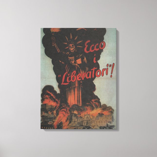 Toile Poster de propagande des libérateurs (Recto)