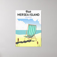 Poster de voyage de l'île de Mersia Essex