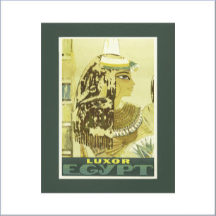 Toile Poster de voyage en Egypte vintage