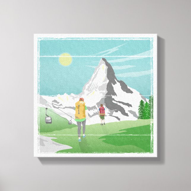 Toile poster de voyage matterhorn Suisse (Recto)