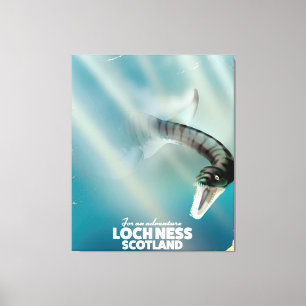 Toile Poster de voyage monstre Loch Ness Scotland
