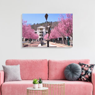 Toile Poster des fleurs de cerisiers dans Hot Springs Ar