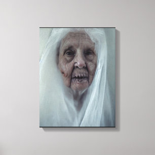Toile Poster d'halloween éffrayant pour mamie