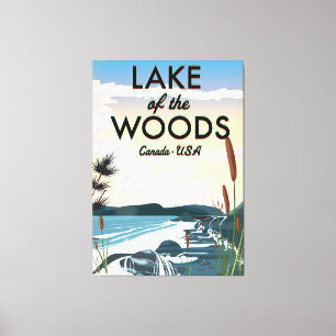 Toile Poster du Lake of the Woods Travel.