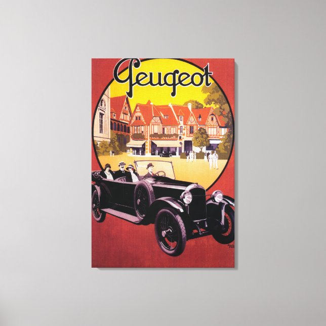 Toile Poster promotionnel de Peugeot Automobile (Recto)