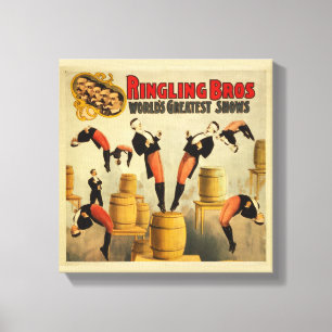 Toile Poster vintage Circus Sideshow