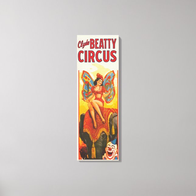Toile Poster vintage Clyde Beatty Circus (Recto)