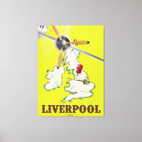 Poster vintage Liverpool Travel