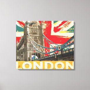 Toile Poster vintage Londres
