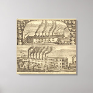 Toile Poterie d'Ohio Valley, frères de Laughlin