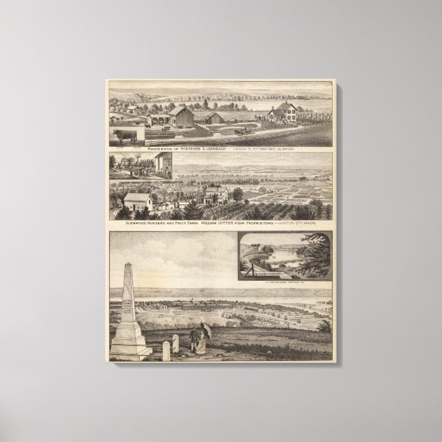 Toile Pottawatomie County Farm, Junction City, Kansas (Recto)