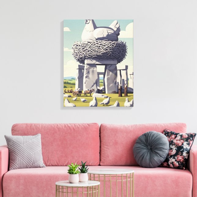 Toile Poulet drôle (Insitu(Salon))
