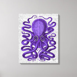 Toile Poulpe pourpre