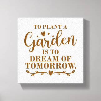 Toile pour plante un jardin est de rêver de demain