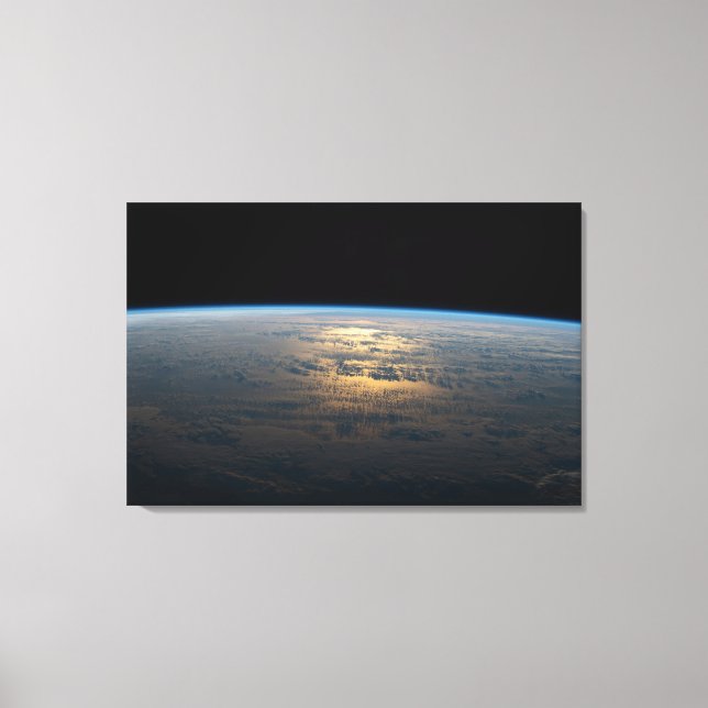 Toile Poutres Sunglint Au Large D'Un Pacifique Sud En Pa (Recto)