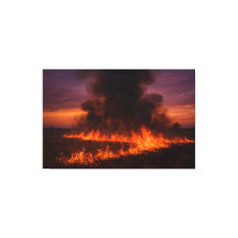 Prairie Fire Dramatic Texas Landscape Print