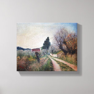 Toile PREMIER PRINTEMPS EN GOUVERNALAIS / Paysage Toscan