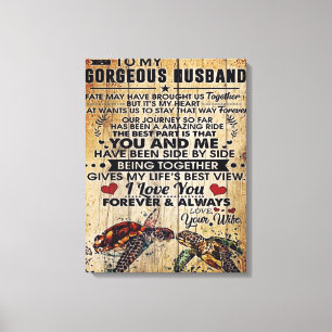 Toile Présenté Spécial Pour Papa   À ma lettre au mari  