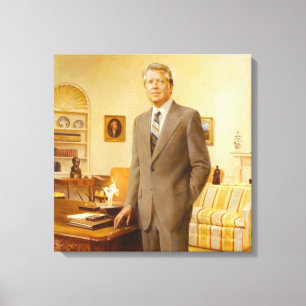 Toile président américain James Earl Carter Bureau Ovale