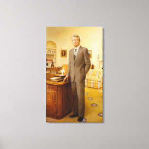 Toile président américain James Earl Carter Bureau Ovale