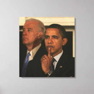 Toile Président Barack Obama et vice-président