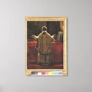 Toile Prêtre à l'autel