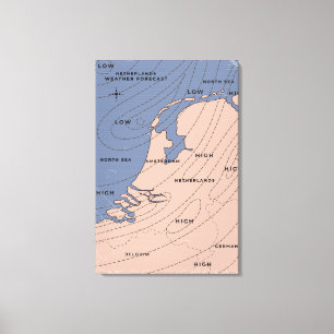 Toile Prévisions météorologiques des Pays-Bas