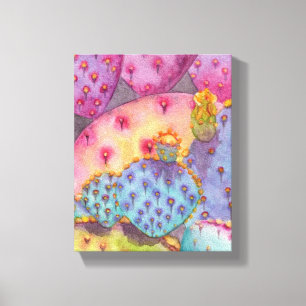 Toile Prickly Pear Cactus Canvas Imprimer Pièce d'art