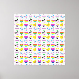 Toile Pride Hearts Imprimer
