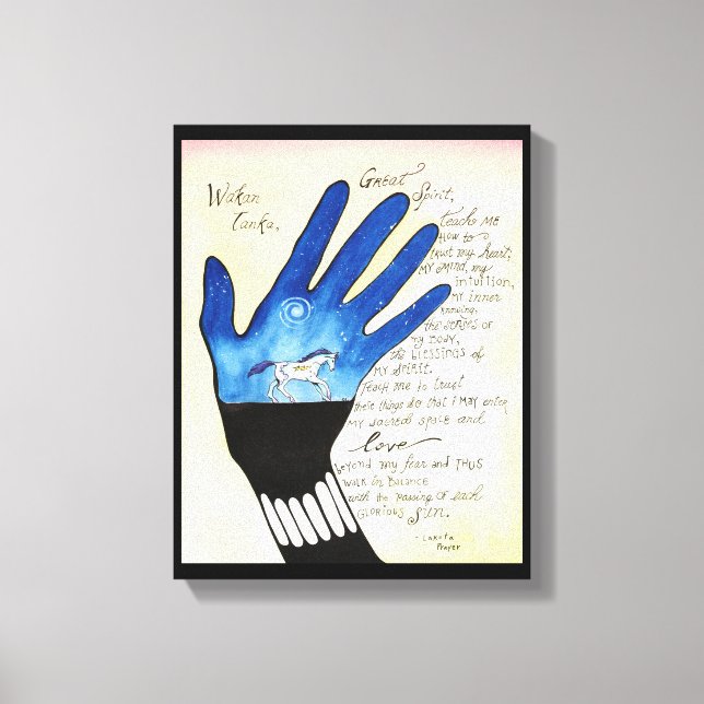 Toile "Prière Lakota" (Recto)