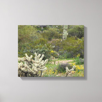 Toile Printemps dans le désert Photographie