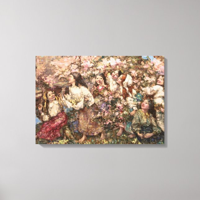 Toile Printemps (par Edward Atkinson Hornel) (Recto)