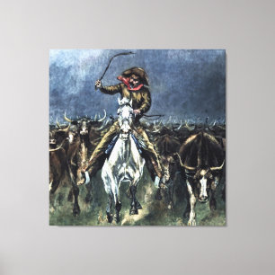 Toile Pris dans un mouvement de panique Art occidental d