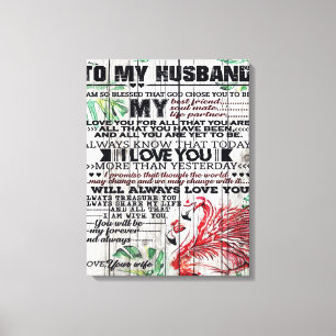 Toile Prix To My Husband   Love Quotes  